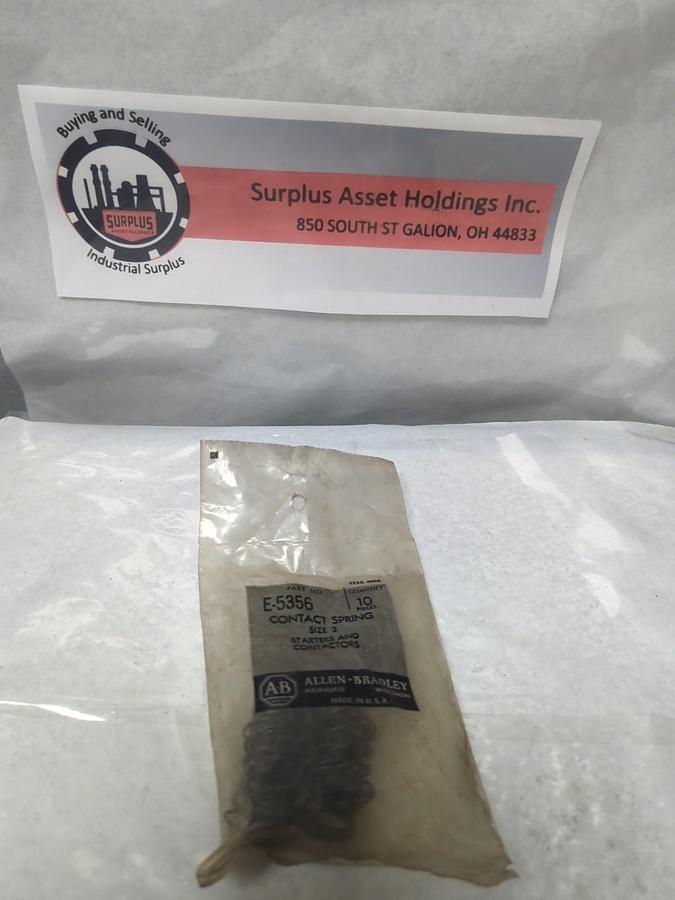ALLEN BRADLEY,E-5356,SIZE 2 CONTACT SPRINGS PACK OF 10 NOS