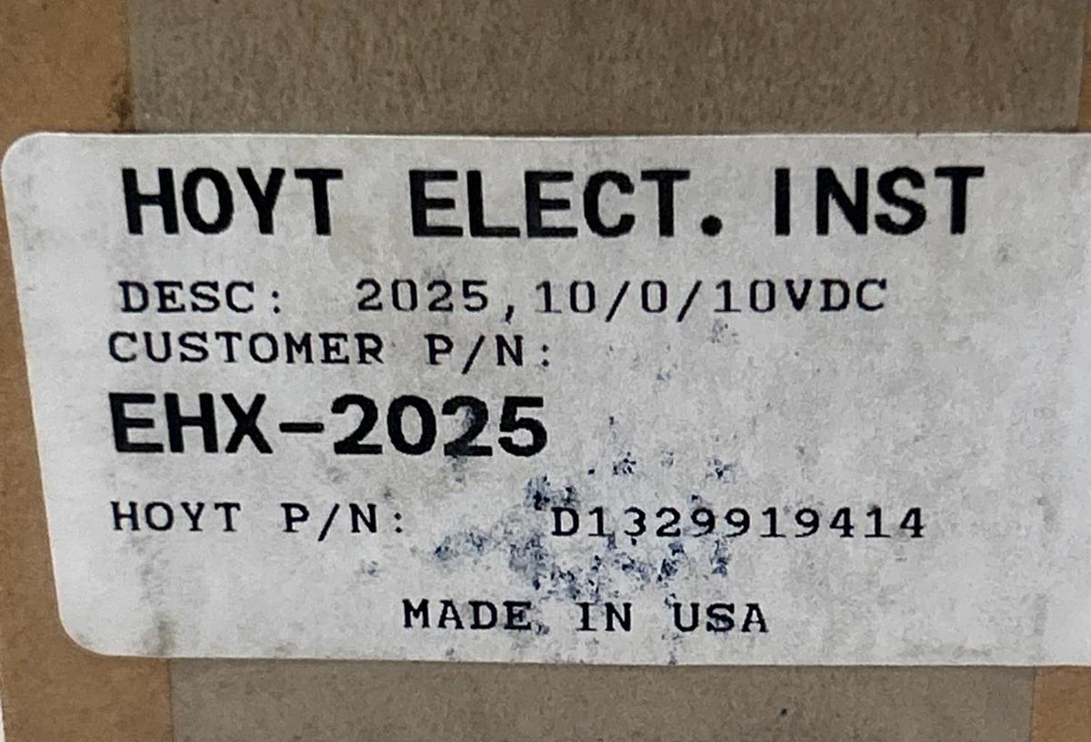HOYT / NORTH AMERICAN,EHX-2025,PANEL METER 10-10 DC VOLTS NOS
