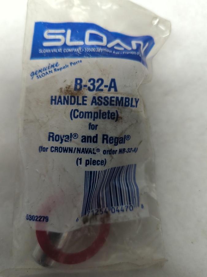 SLOAN,B-32-A,COMPLETE HANDLE ASSEMBLY NOS