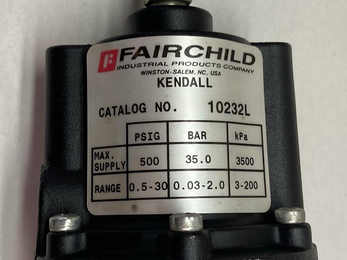 Fairchild,Model 10232L,Pressure Regulating Valve 500 PSIG 35.0 Bar 3500kPa