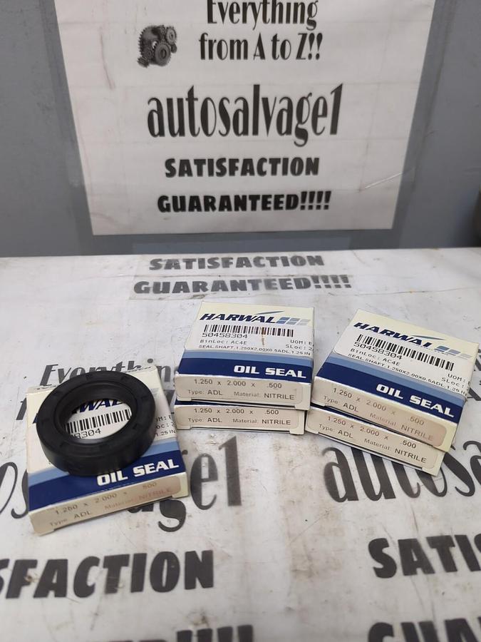 HARWAL,1.250X2.000X.500 TYPE ADL,OIL SEALS LOT OF 5 NOS