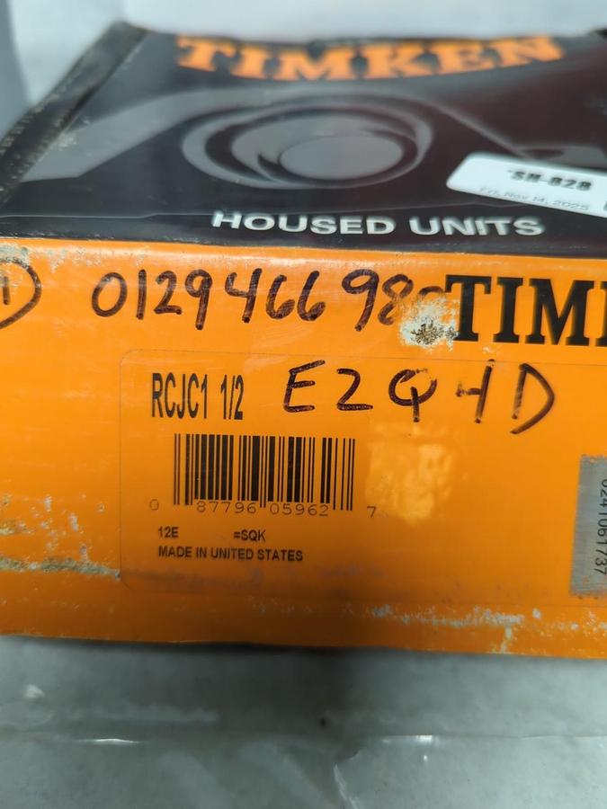 TIMKEN,RCJC1-1/2,FLANGE BEARING 4-BOLT BASE 1-1/2 INCH BORE NOS