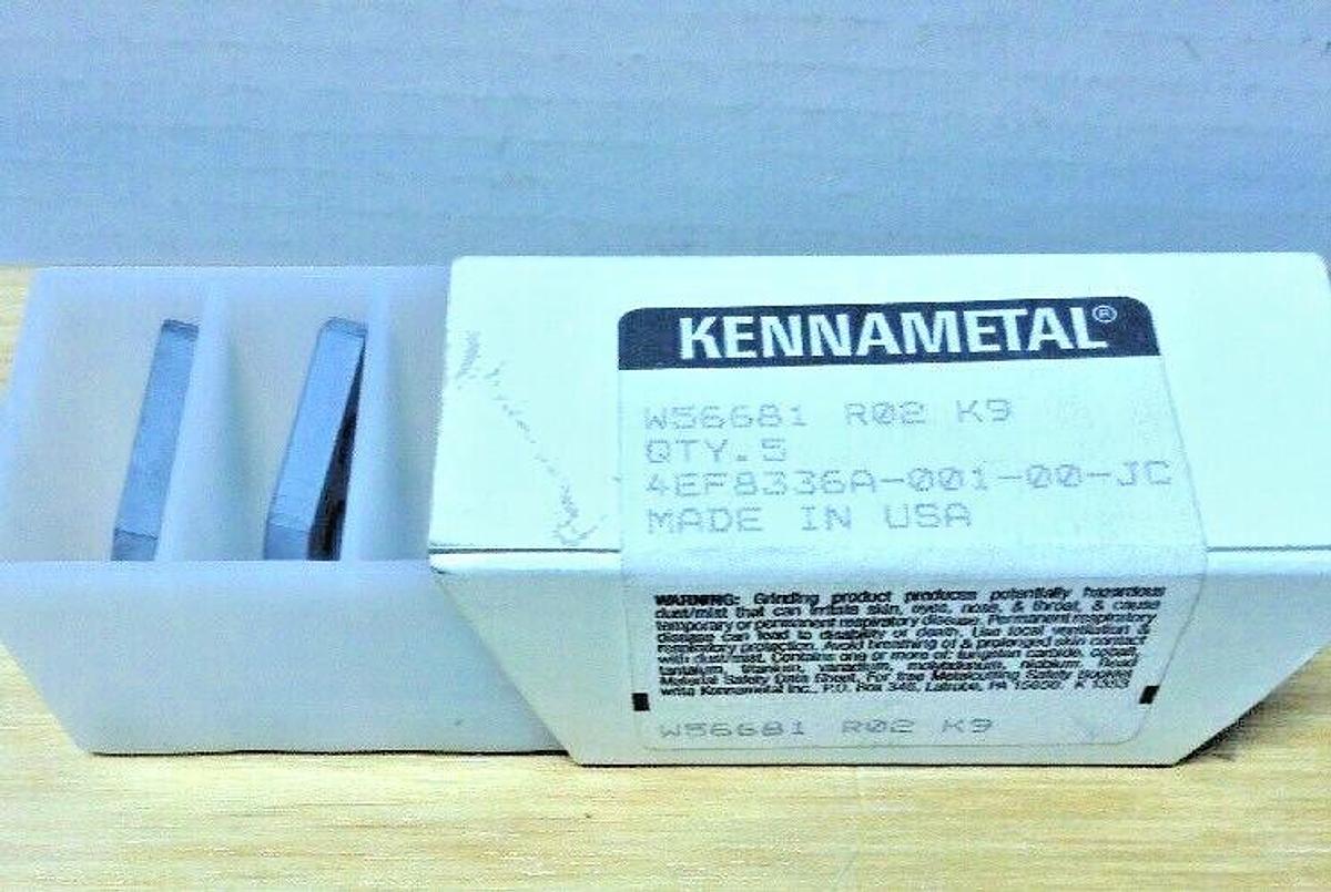 Kennametal,W56681 W56681-R2 K9,INSERTS PACKAGE OF 5