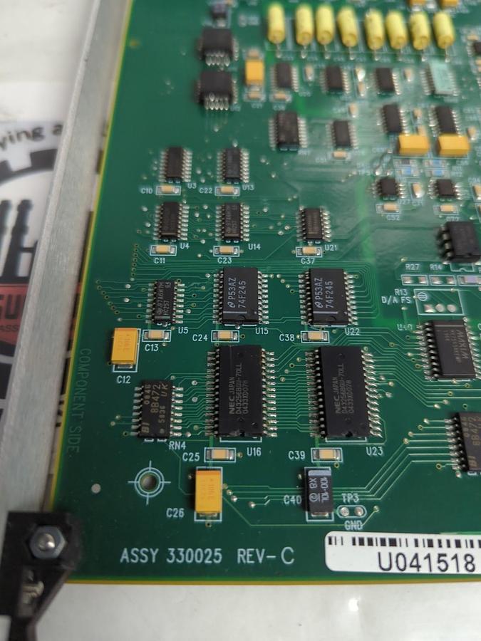 Used VAN DORN,330025,ANALOG CIRCUIT BOARD ASSEMBLY REV C PRE-OWNED