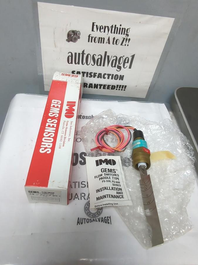 GEMS,29609,FLOW SWITCH PADDLE TYPE 20 VA 50 TO 240 VAC