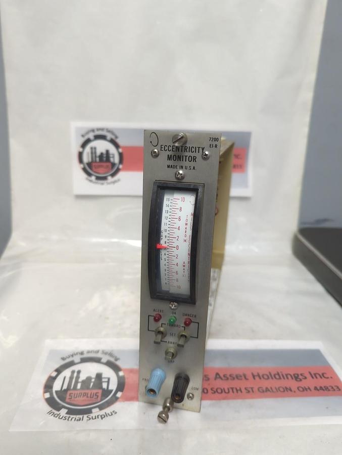 Used BENTLY NEVADA,7200 EI-R,ECCENTRICITY MONITOR PRE-OWNED