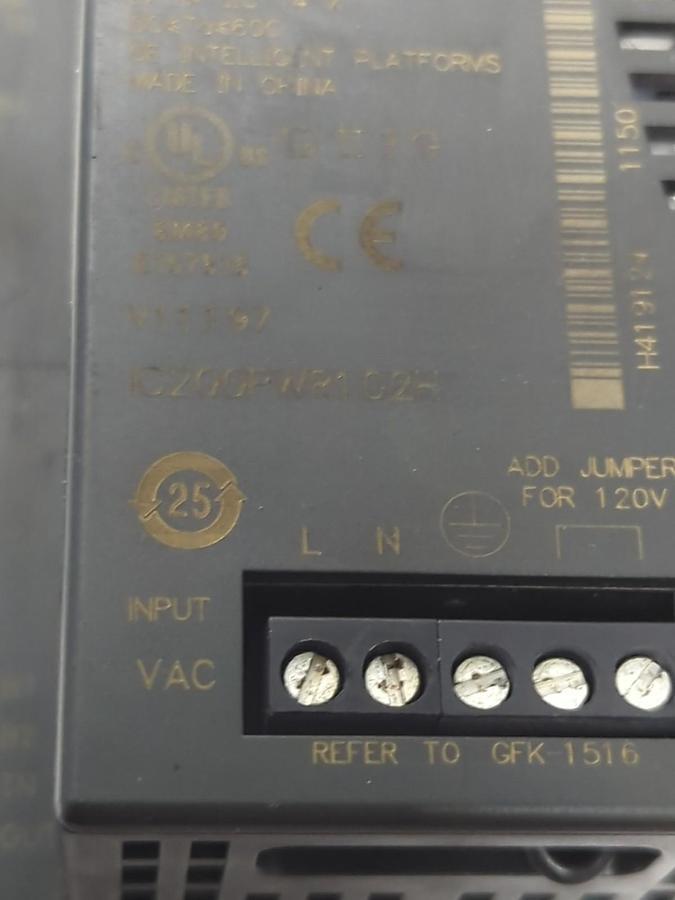Used GE FANUC,IC200PWR102H,VERSAMAX EXPANDED POWER SUPPLY UNIT PRE-OWNED