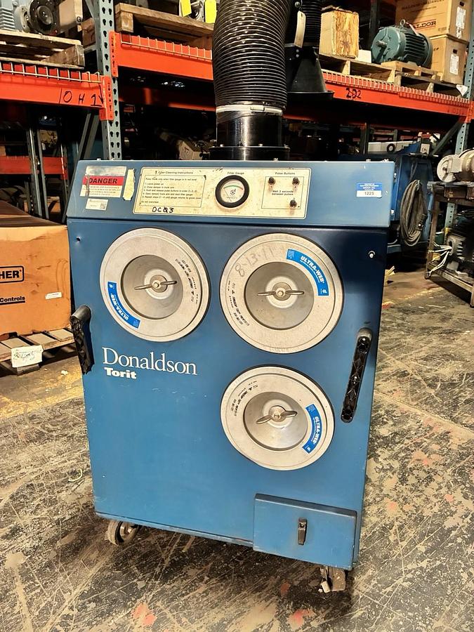 Used DONALDSON TORIT,EASY TRUNK QS,DUST COLLECTOR 1.5HP 115V 1PH 750CFM