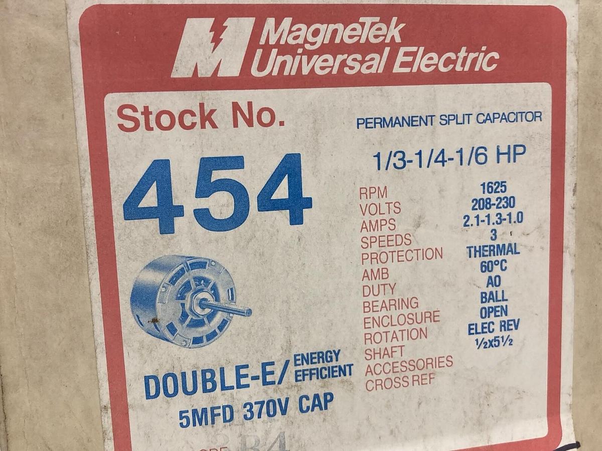 Magnetek,HF2G016N,AC Motor 1/3HP 1625 RPM 28-230V