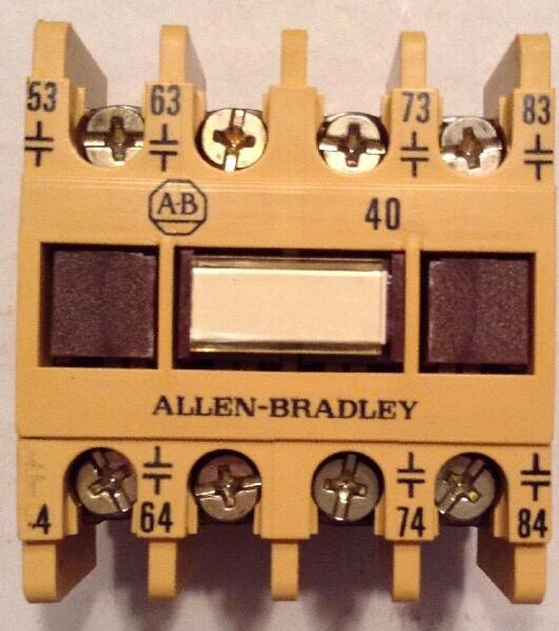Allen-Bradley,195-FA40, Add On Contact Block  Series A LOT OF 2