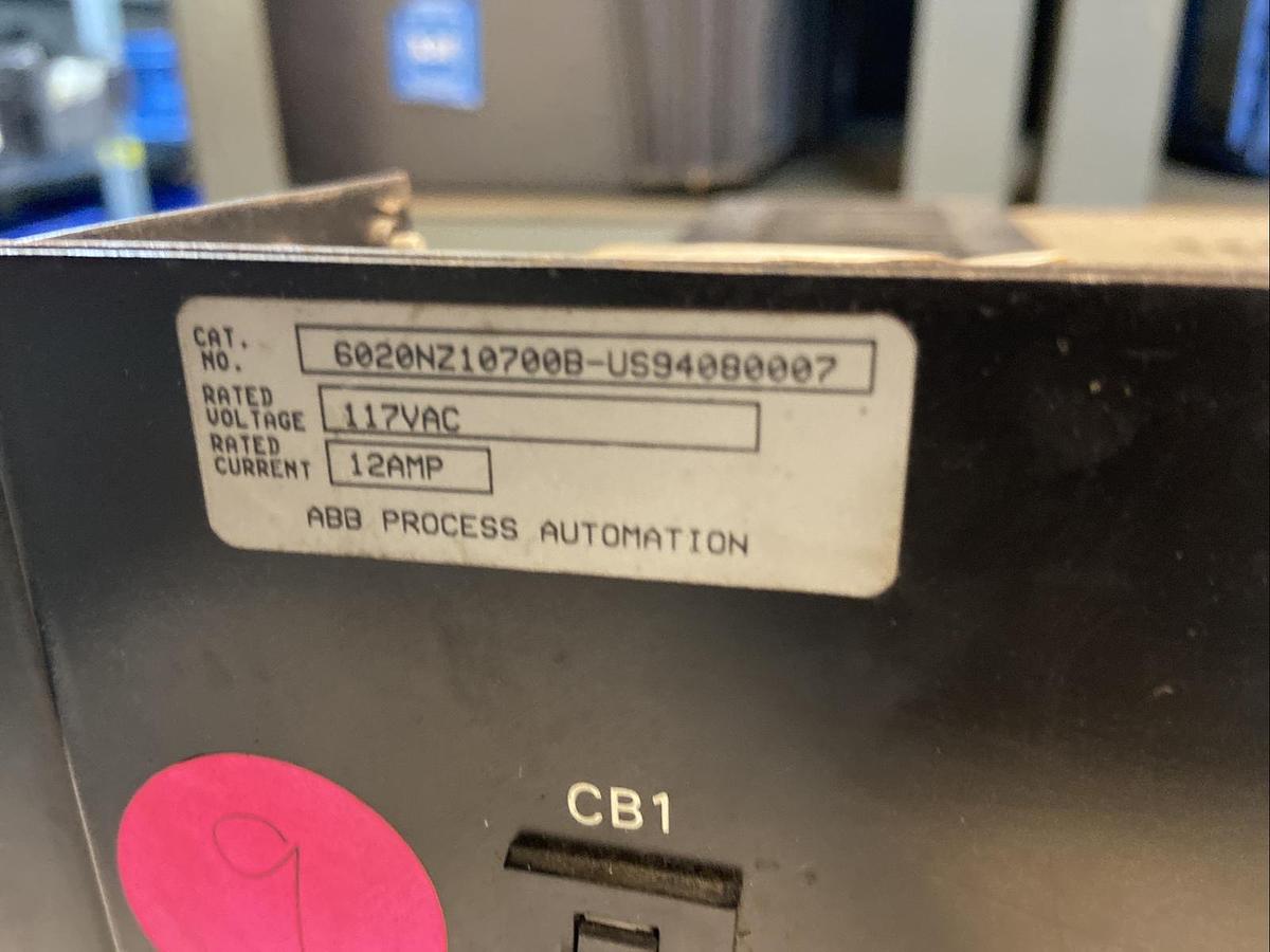 Used ABB,6020N210700B-US94080007,Power Supply 117VAC 12A ACDC REV803B-2330-9002