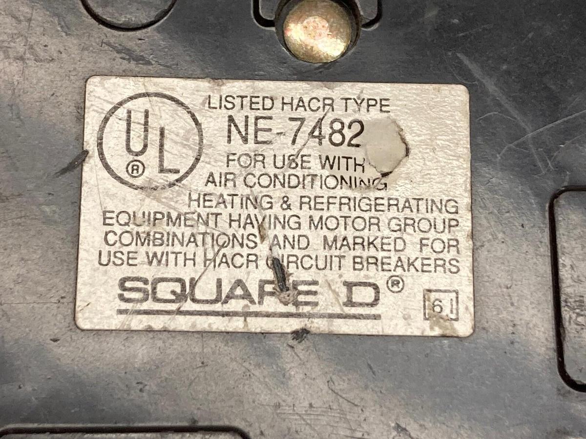 Used Square D,QO260,Circuit Breaker 60A 120/240Vac