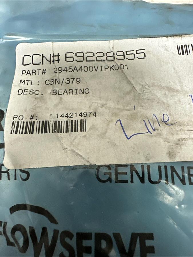 Used Flowserve,2945A400VIPK001,Sleeve Bearing
