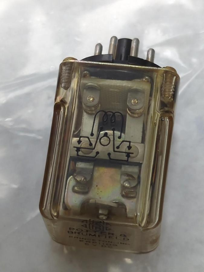 POTTER & BRUMFIELD,KRP11DG,RELAY 8-PIN 6V NOS