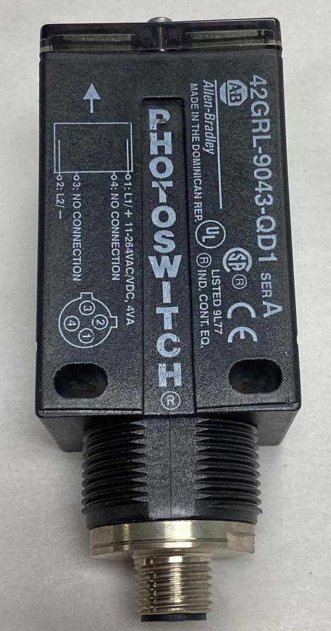 ALLEN-BRADLEY,42GRL-9043-QD1, PHOTOSWITCH SENSOR LOT OF 2 NOS