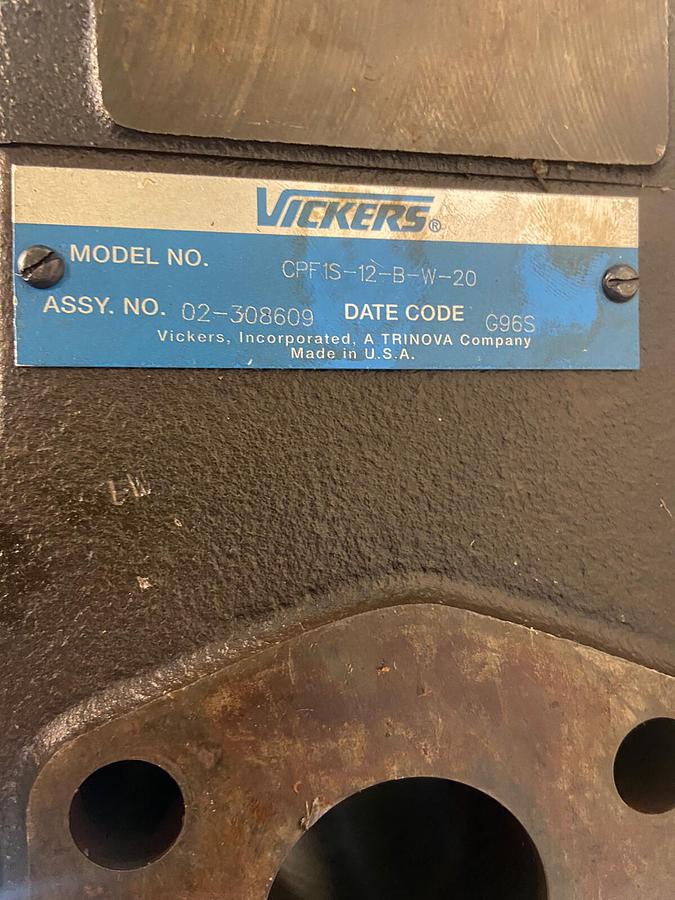 Vickers,CPF1S-12-B-W-20,Hydraulic Pressure Control Valve New no Box