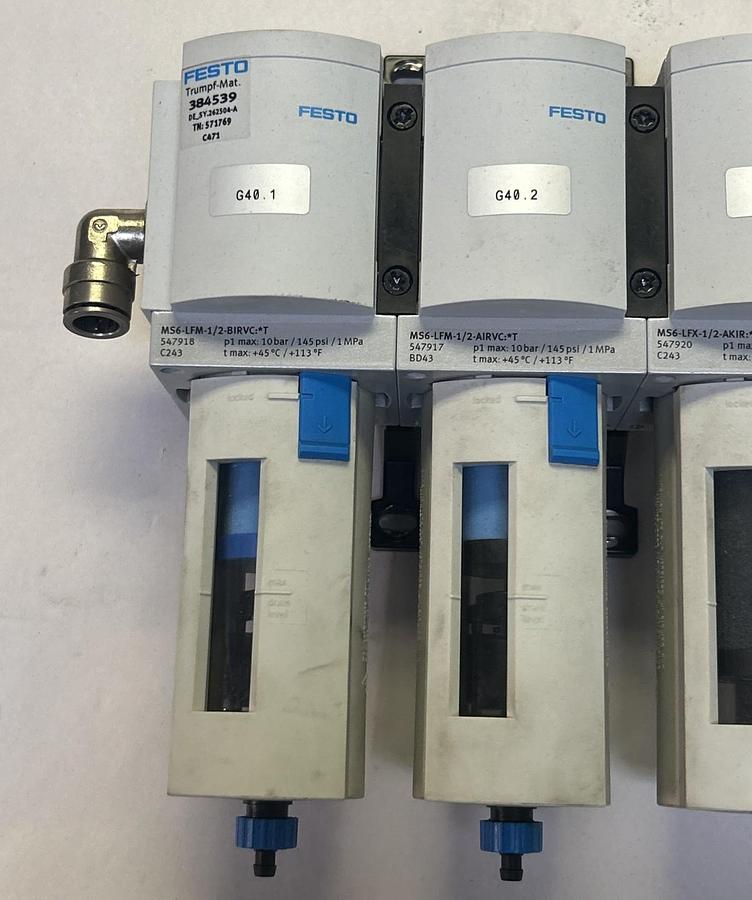 Used FESTO,MS6-LFM-1/2-BIRVC,FILTER REGULATOR