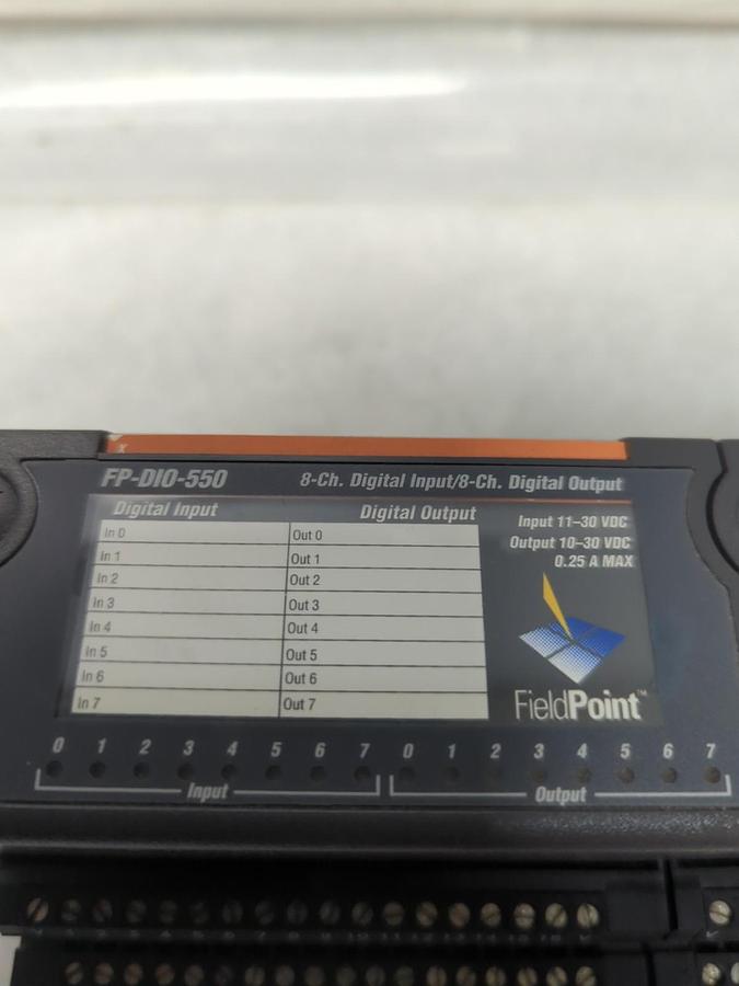 Used NATIONAL INSTRUMENTS,FP-DIO-550/FP-DO-401,FIELD POINT 8-16 CHANNEL MODULES