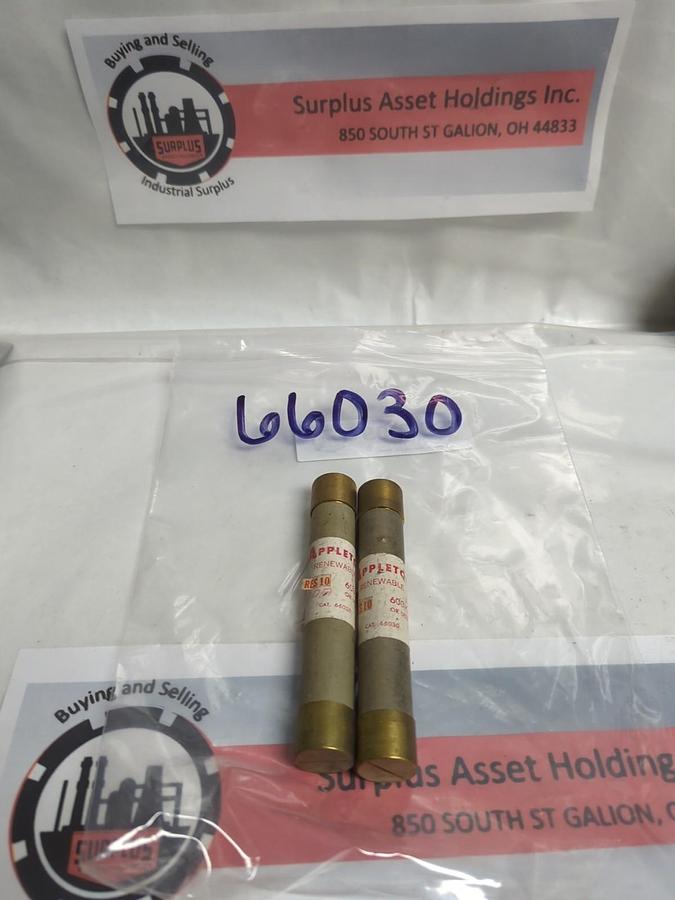 APPLETON,66030,RES-10 RENEWABLE FUSE LOT OF 7 PRE-OWNED