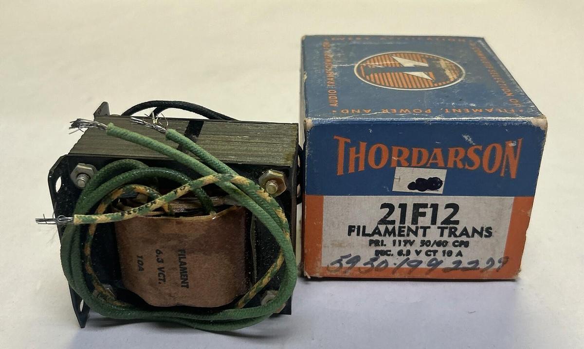 THORDARSON,21F12,FILAMENT TRANSFORMER NOS