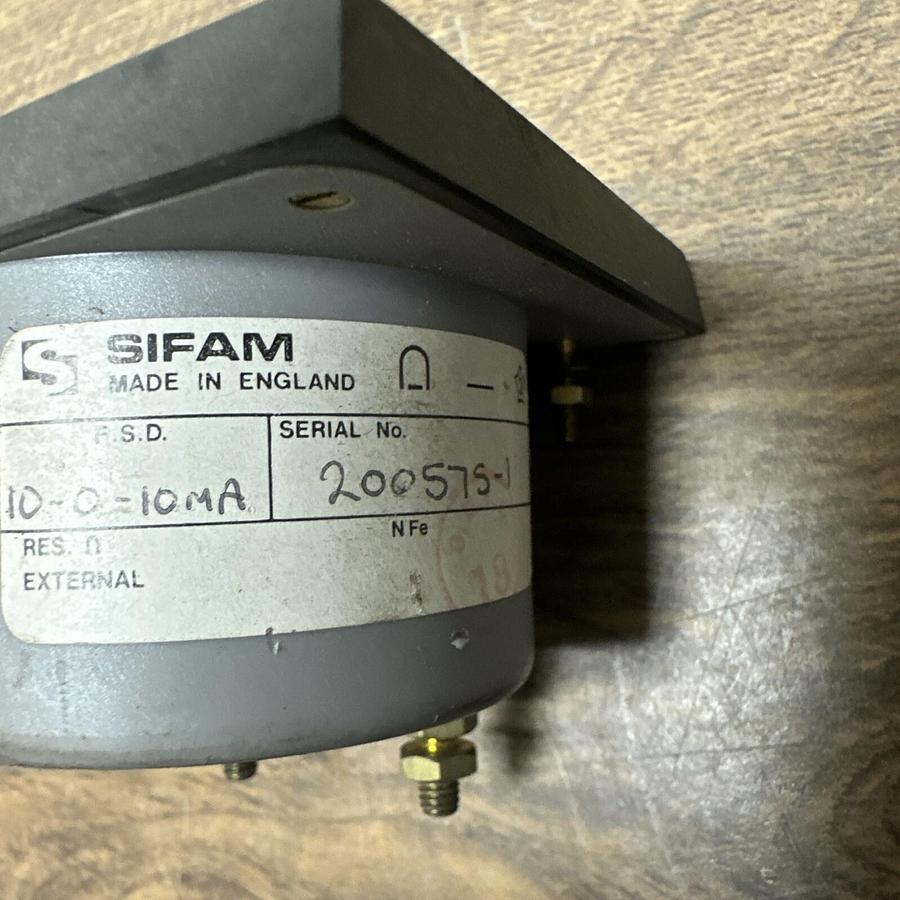 Used Sifam,10-0-10 MA,Analog Panel Meter