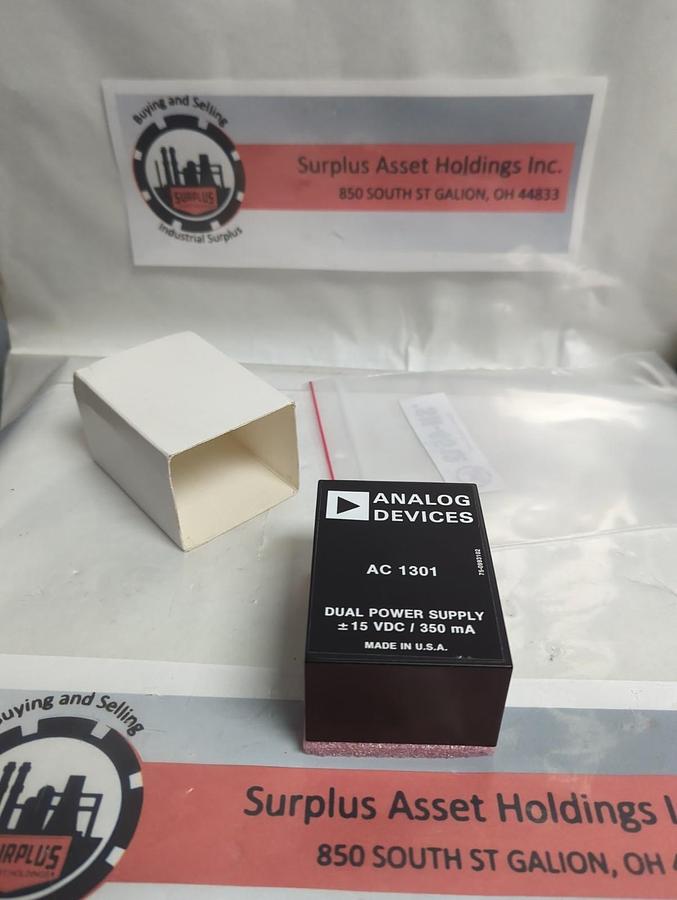 ANALOG DEVICES,AC 1301,DUAL POWER SUPPLY NOS