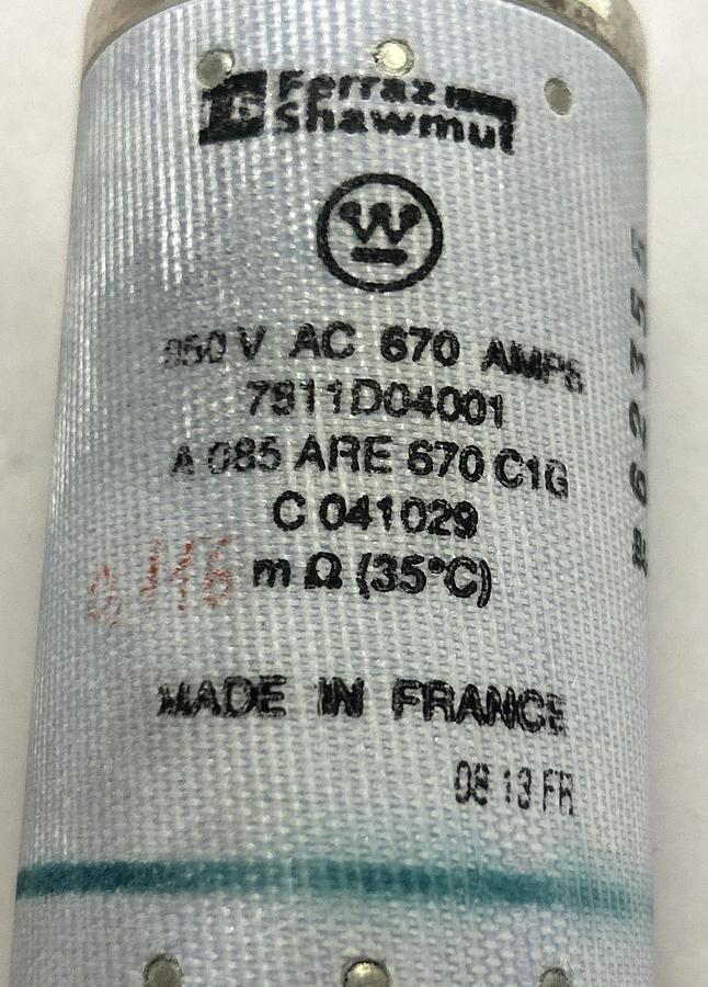 MERSEN FERRAZ SHAWMUT,A085ARE670C1G,FUSE 670A 850V NOS