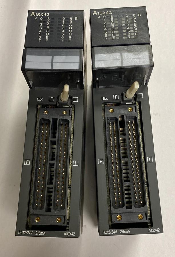 Used Mitsubishi,A1SX42,Input Module Lot Of 2