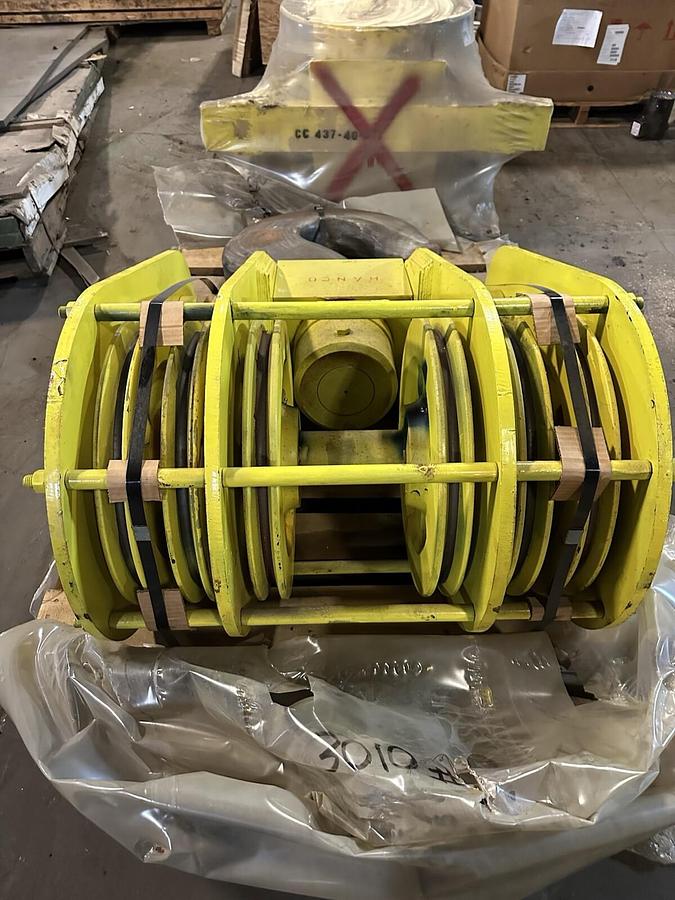 Used 50 Ton Crane Block/Hook 6 Sheaves Rebuilt