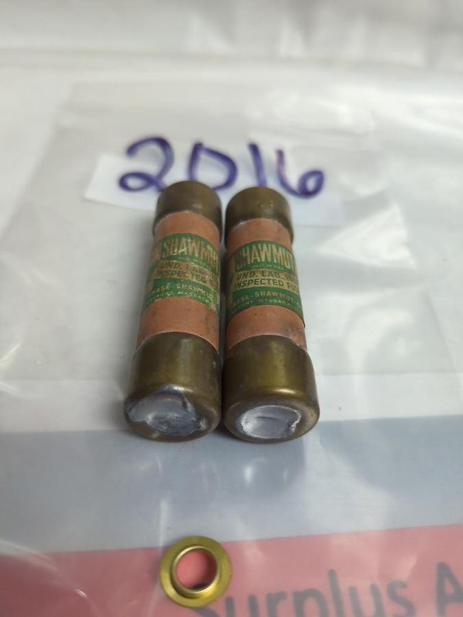 Used SHAWMUT,2016,60 AMP FUSE LOT OF 2 PRE-OWNED