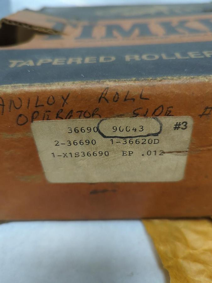 TIMKEN,36690-90043,DOUBLE CUP ROLLER BEARING ASSEMBLY NOS