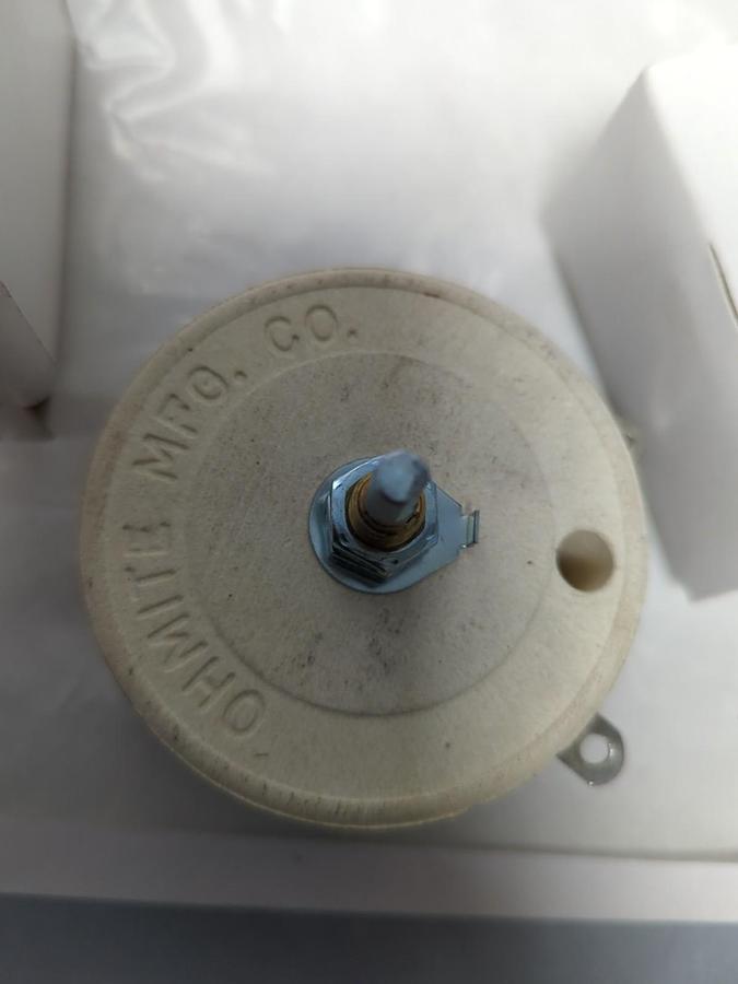 OHMITE,RKS75RE,RHEOSTAT 100 WATT 1.1555 AMP 75 OHM NOS