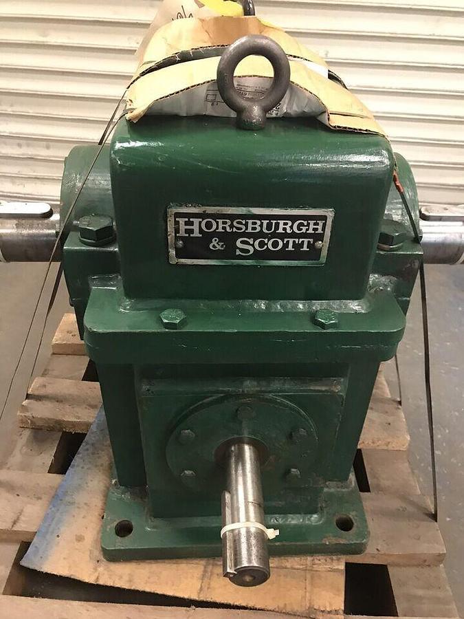 Used Horsburgh & Scott,W-B1200T,Worm Gear Speed Reducer Ratio 5-1/6