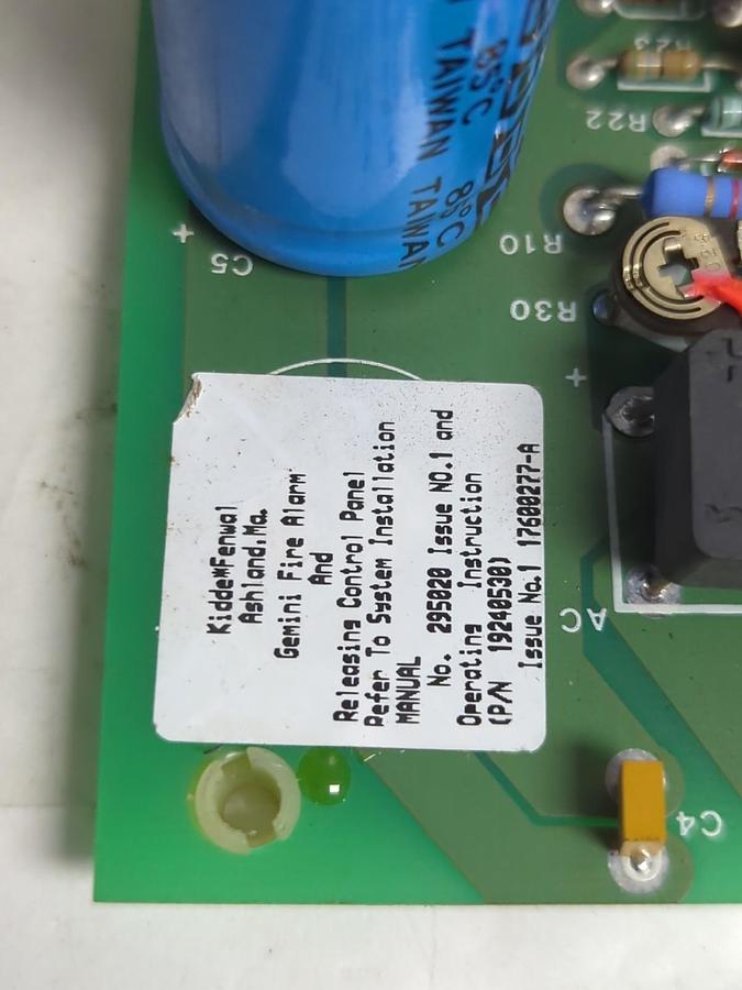 Used KIDDE,2950201,GEMINI FIRE ALARM CONTROL BOARD PRE-OWNED