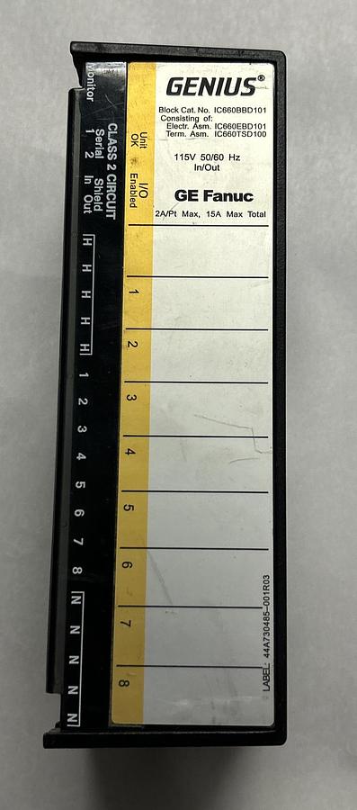 Used GE FANUC,IC660BBD101,GENIUS BLOCK I/O MODULE