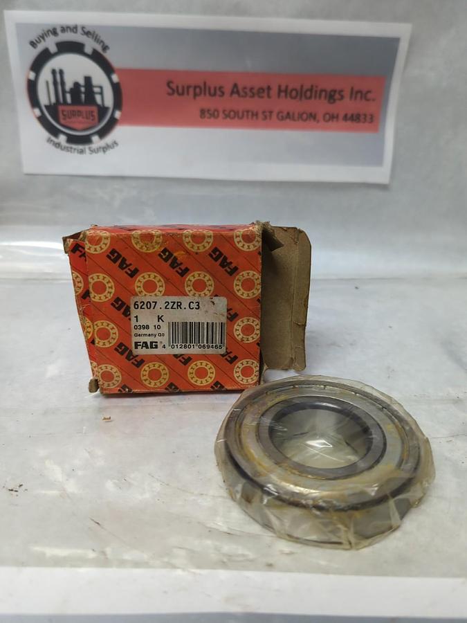 FAG,6207 2ZR C3,SHIELDED BALL BEARING NOS