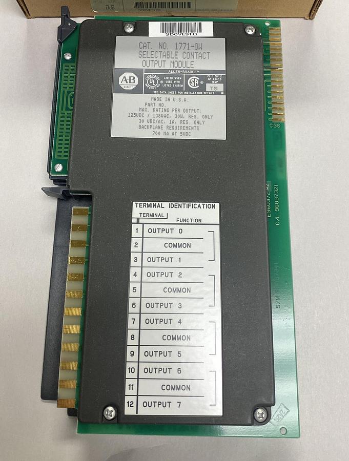 Allen-Bradley,17710W,Selectable Contact Output Module NOS