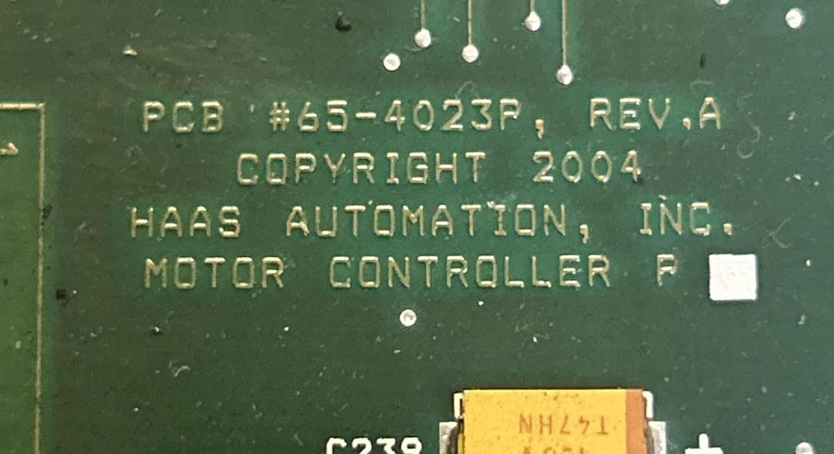 Used HAAS,65-4023P,MOTOR CONTROL BOARD