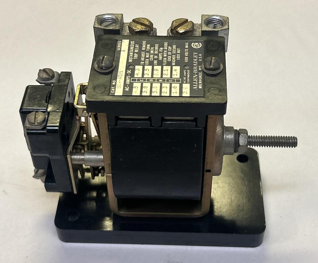 Used ALLEN BRADLEY,809-A02E,INSTANTANEOUS TRIP RELAY