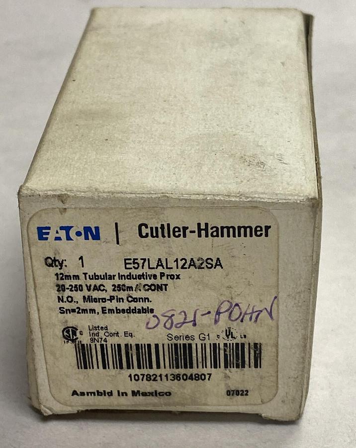 CUTLER HAMMER,E57LAL12A2SA,INDUCTIVE PROXIMITY SENSOR NOS