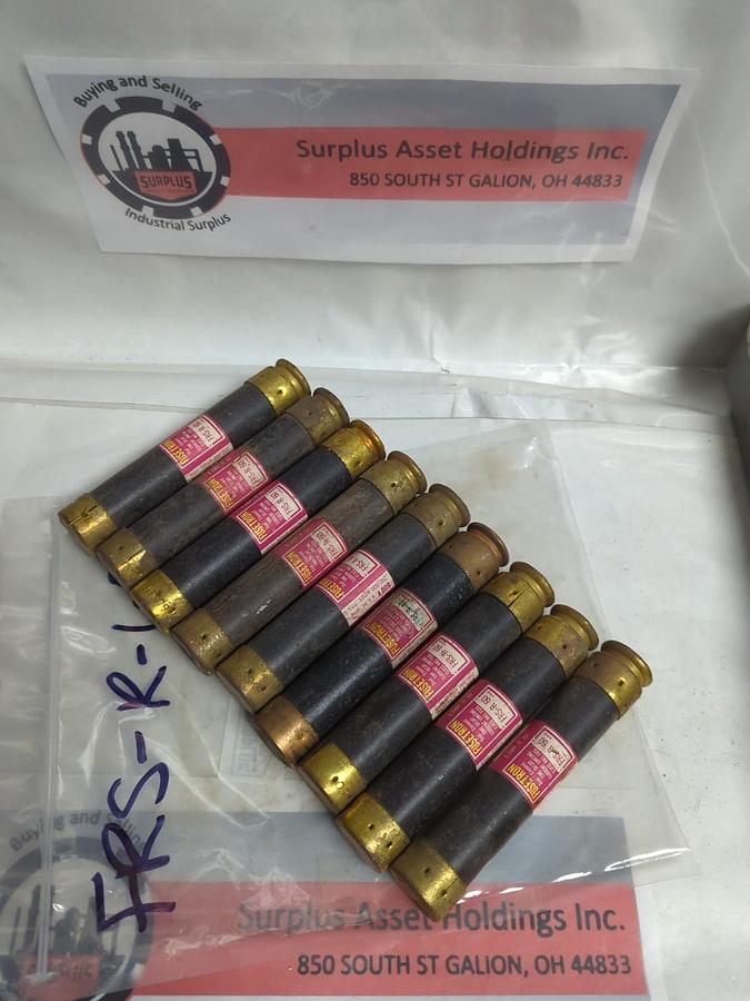 Used COOPER BUSSMANN,FRS-R-60,FUSETRON 60 AMP FUSE LOT OF 9 PRE-OWNED