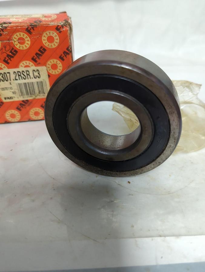 FAG,6307 2RSR C3,RUBBER SEALED BALL BEARING NOS