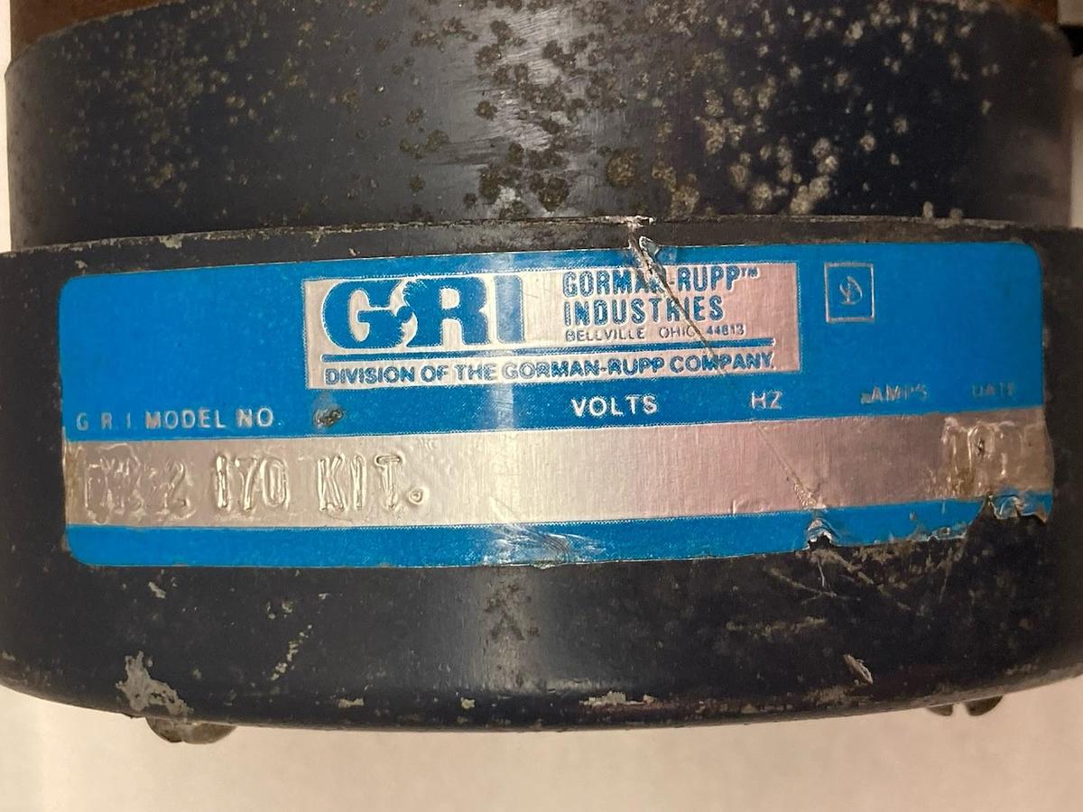 Used Gorman-Rupp Industries,EX222 170,Gear Motor
