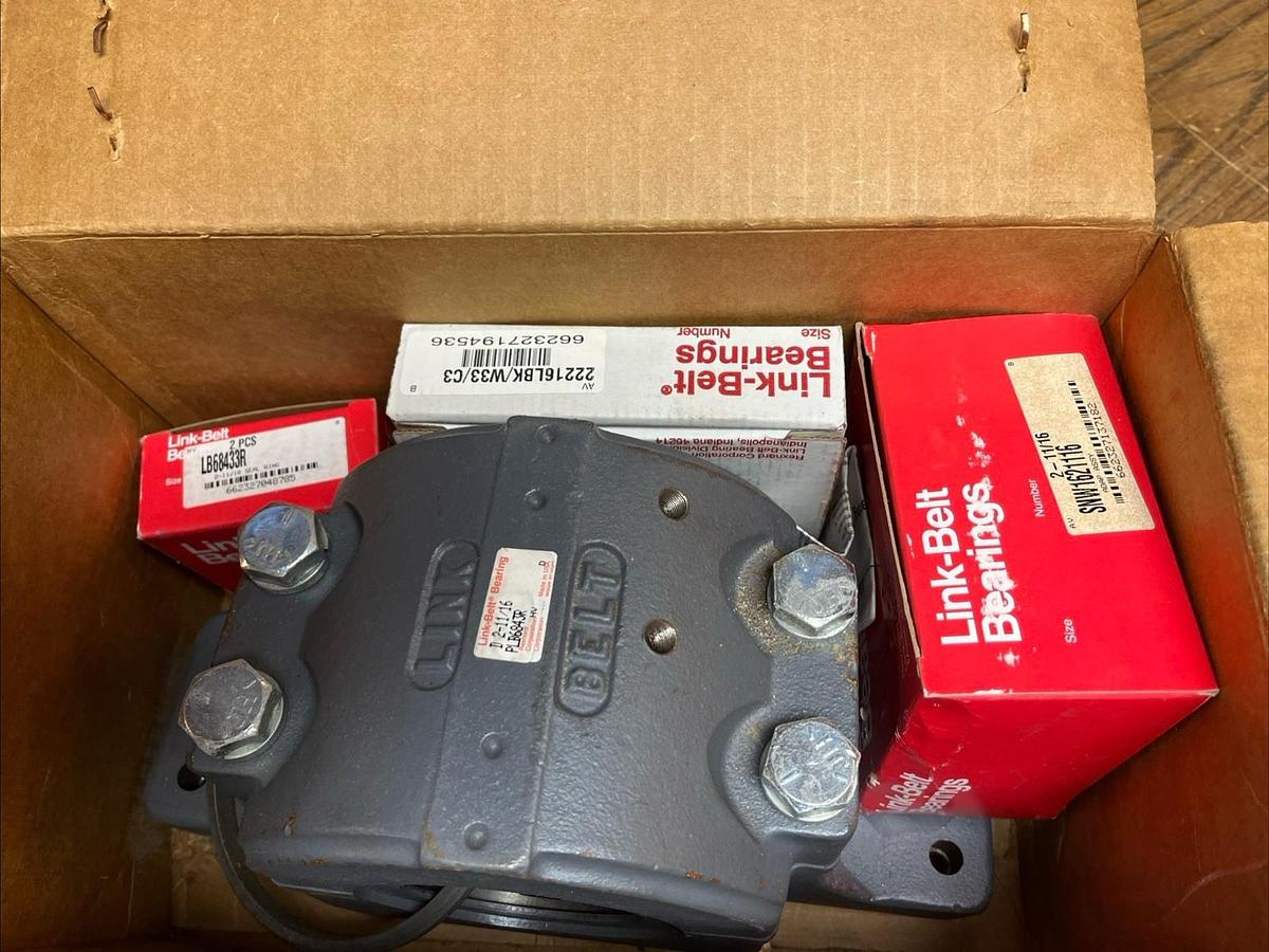 Used LINK BELT,PLB6843R,PILLOW BLOCK HOUSING 2-11/16" BORE