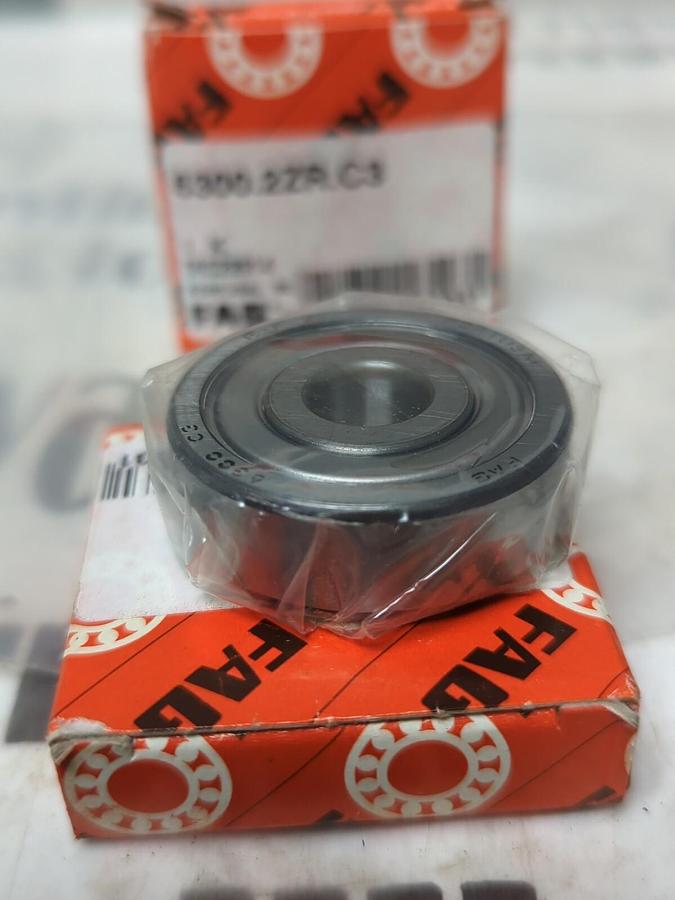 FAG,6300.2ZR.C3,DOUBLE SHIELD DEEP GROOVE BALL BEARING LOT OF 2