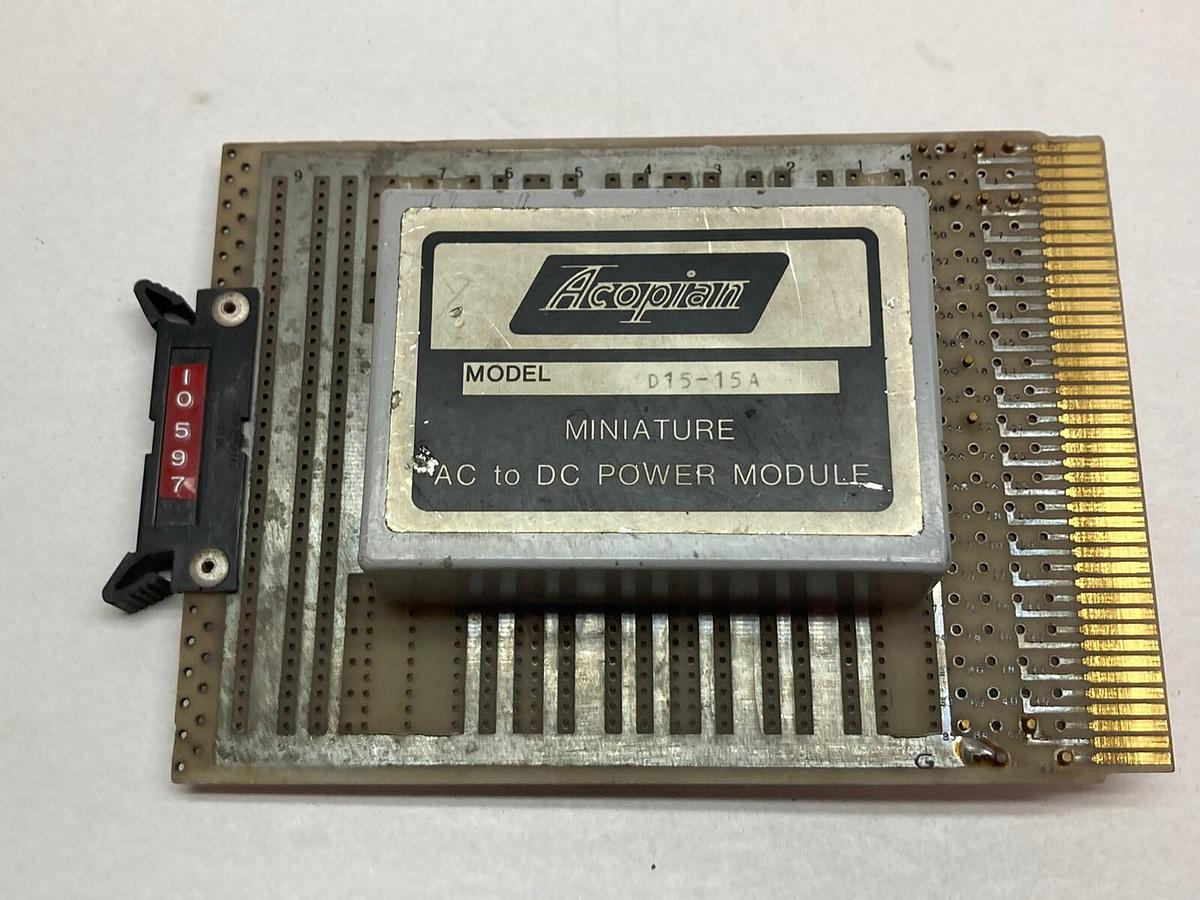 Used Acopian,D15-15A,Miniature AC to DC Power Module Board Assembly