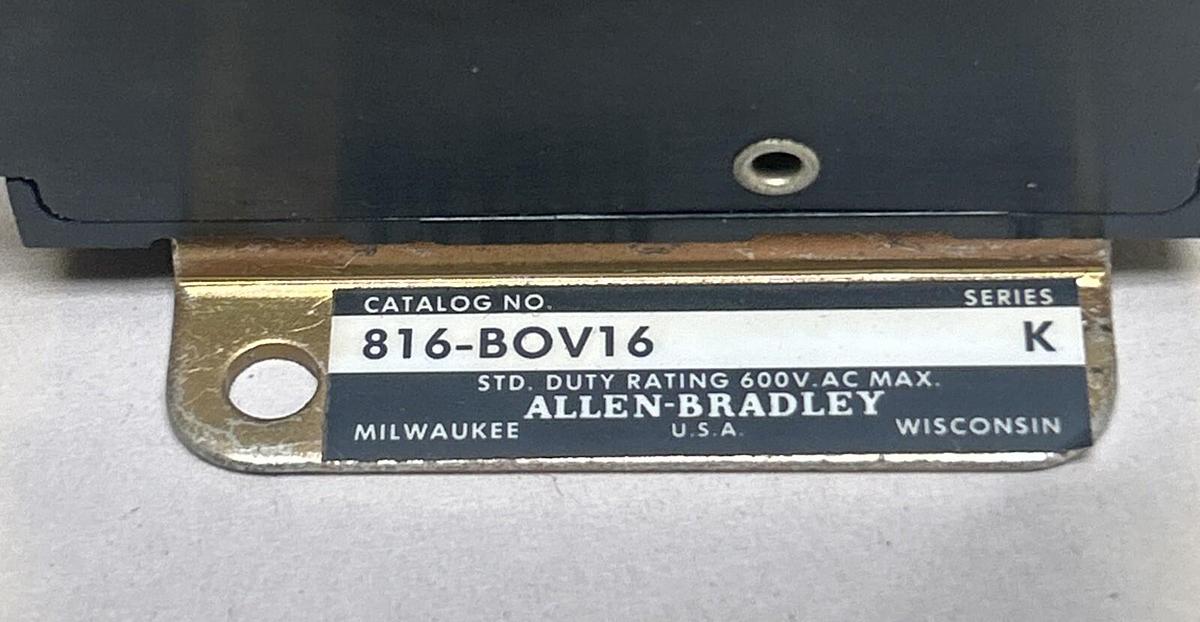 ALLEN BRADLEY,816-BOV16,OVERLOAD RELAY NOS