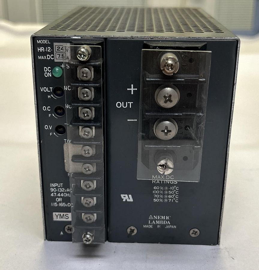 Used NEMIC LAMBDA,HR-12-24V,POWER SUPPLY