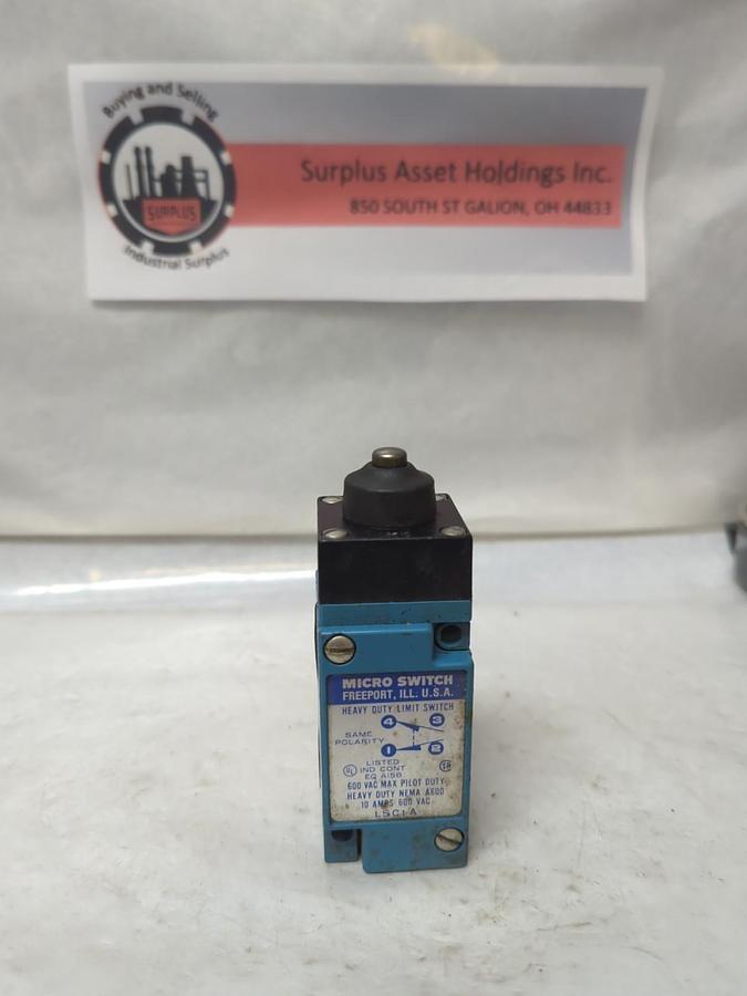 Used MICRO SWITCH,LSC1A,HEAVY DUTY LIMIT SWITCH TOO VAC PRE-OWNED