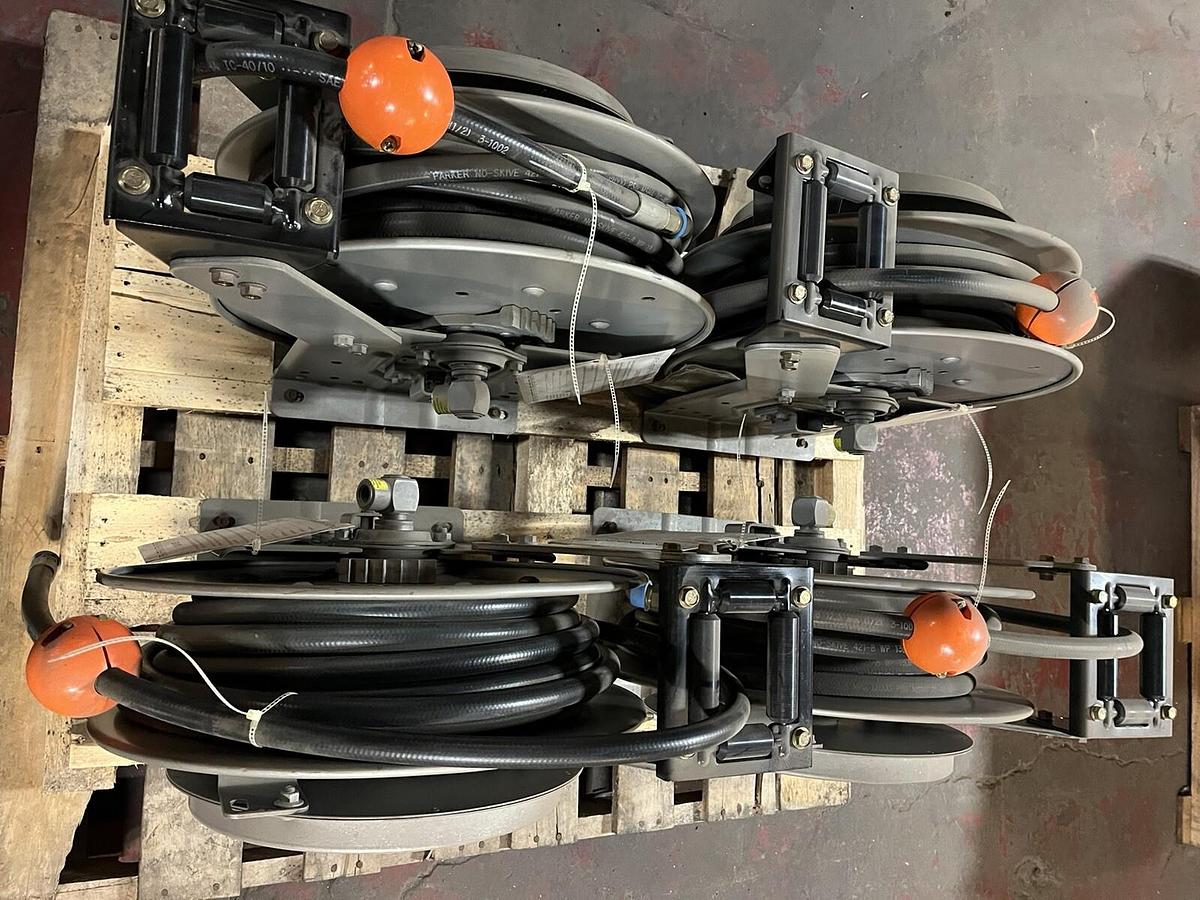 HANNAY REELS,M716-19-20J VR,HOSE REEL 1/2" 50FT 2000PSI HOSE LOT OF 4